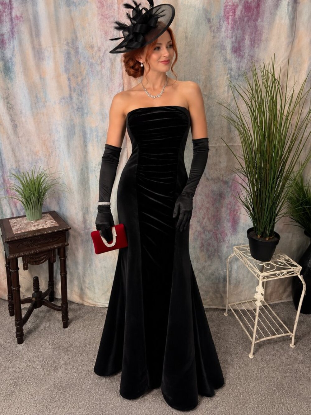 VTG📌 Scott McClintock 90s Classic & Elegant Silhouette Evening - Formal Dress